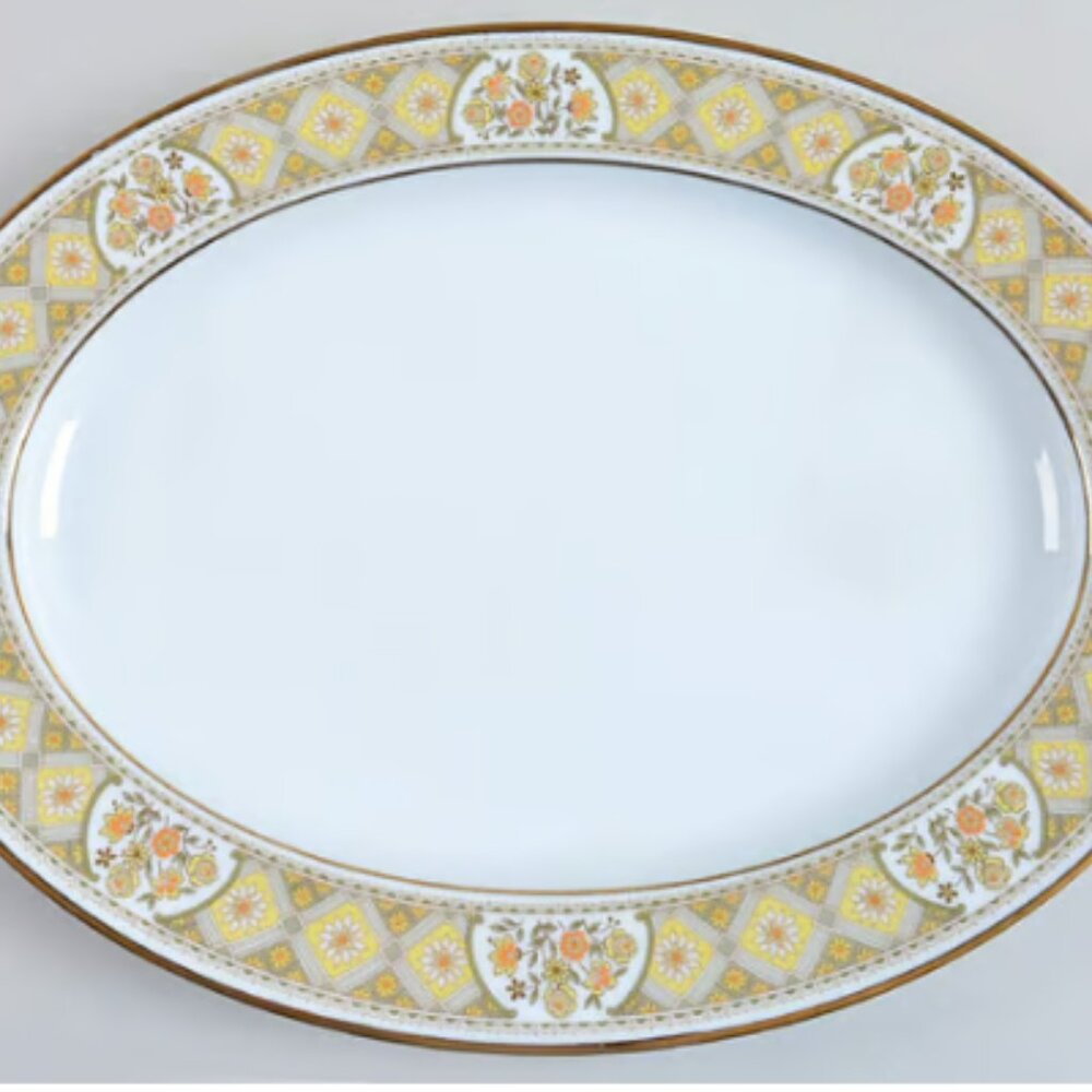Noritake Aida 16" oval serving platter ( New, old stock)